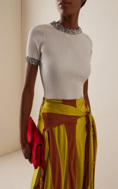 Zankov Katerina Embellished Jersey T-Shirt | Thumbnail 12