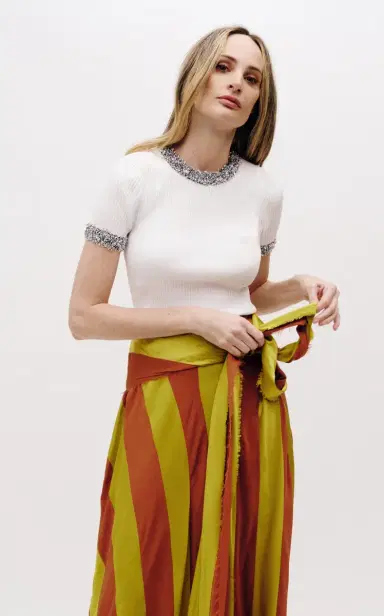 Zankov Katerina Embellished Jersey T-Shirt | Thumbnail 10