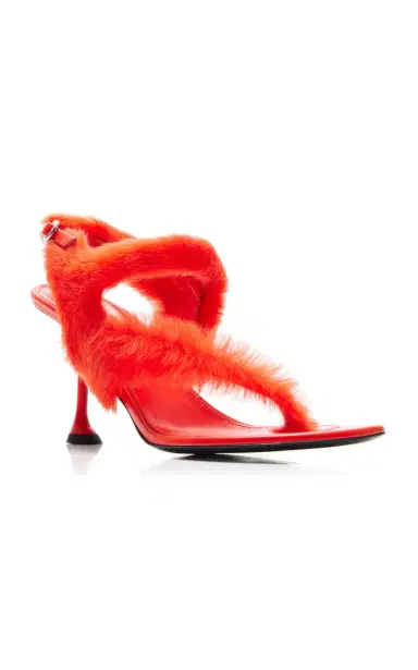 Proenza Schouler Tee Shearling Thong Sandals | Thumbnail 4 Proenza Schouler Tee Shearling Thong Sandals | Thumbnail 4