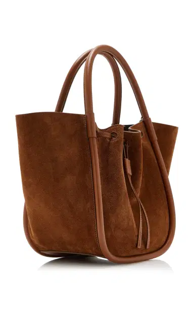 Proenza Schouler Ruched Small Suede Tote | Thumbnail 4 Proenza Schouler Ruched Small Suede Tote | Thumbnail 4