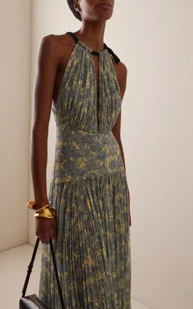 Proenza Schouler Aveline Printed Plisse Maxi Dress | Thumbnail 7