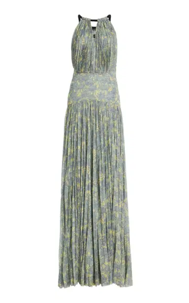 Proenza Schouler Aveline Printed Plisse Maxi Dress | Thumbnail 1