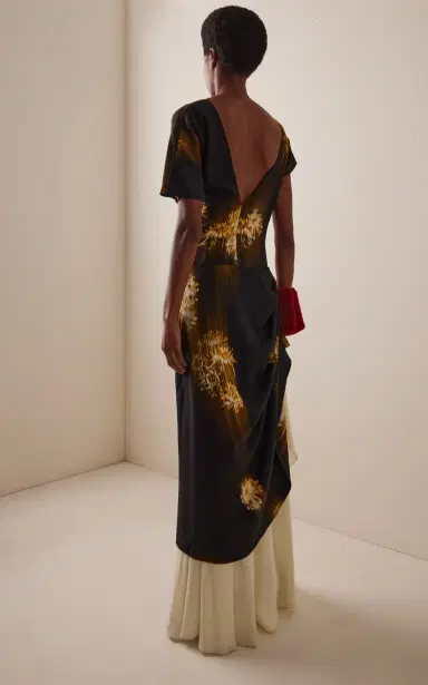 Proenza Schouler Antonella Printed Crepe Maxi Dress | Thumbnail 6