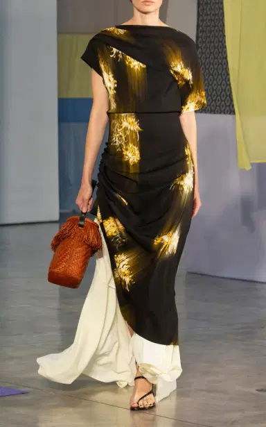 Proenza Schouler Antonella Printed Crepe Maxi Dress | Thumbnail 7