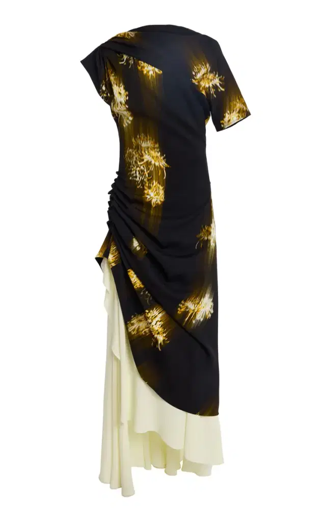 Proenza Schouler Antonella Printed Crepe Maxi Dress