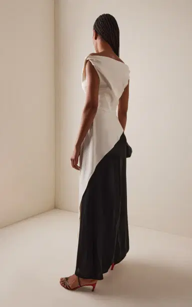 Proenza Schouler Daliah Two-Tone Maxi Dress | Thumbnail 4