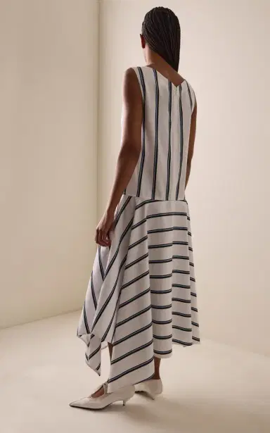 Proenza Schouler Beatriz Cotton-Silk Midi Dress | Thumbnail 4
