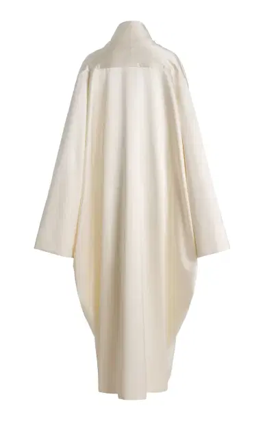 COLLEEN ALLEN Midi Duchesse Silk Cloak | Thumbnail 6