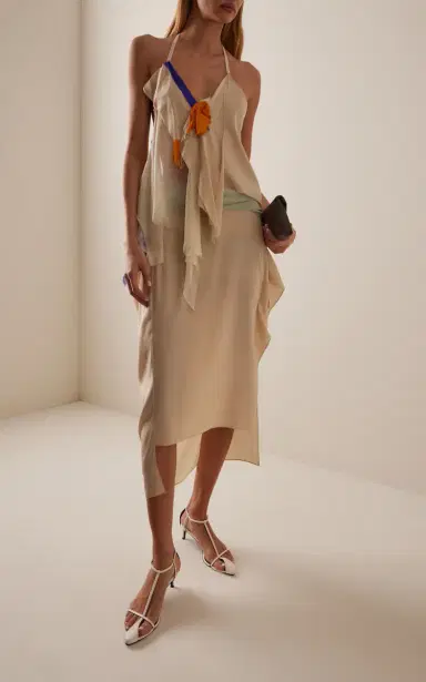 COLLEEN ALLEN Patchwork Silk-Blend Halter Top | Thumbnail 5 COLLEEN ALLEN Patchwork Silk-Blend Halter Top | Thumbnail 5