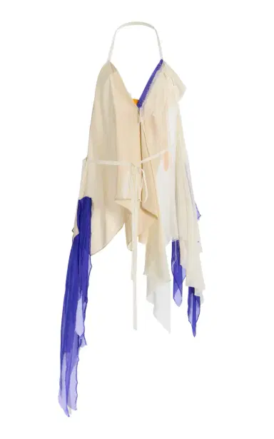 COLLEEN ALLEN Patchwork Silk-Blend Halter Top | Thumbnail 7 COLLEEN ALLEN Patchwork Silk-Blend Halter Top | Thumbnail 7