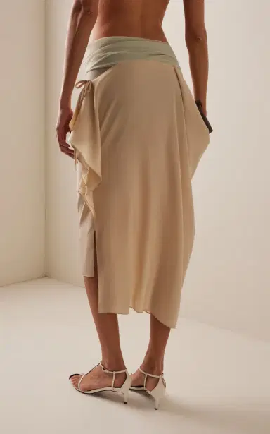 COLLEEN ALLEN Stocking-Waist Draped Midi Skirt | Thumbnail 5 COLLEEN ALLEN Stocking-Waist Draped Midi Skirt | Thumbnail 5
