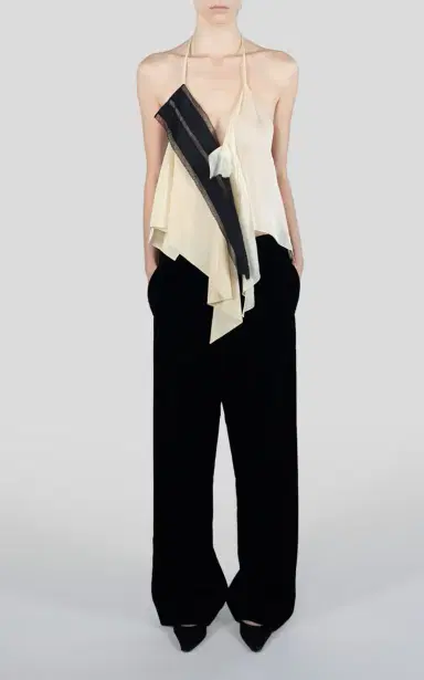 COLLEEN ALLEN Drawstring Velvet Pant | Thumbnail 3