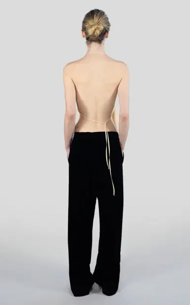 COLLEEN ALLEN Drawstring Velvet Pant | Thumbnail 5