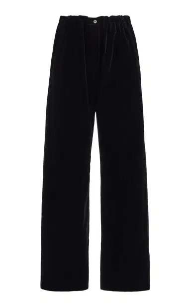 COLLEEN ALLEN Drawstring Velvet Pant | Thumbnail 1