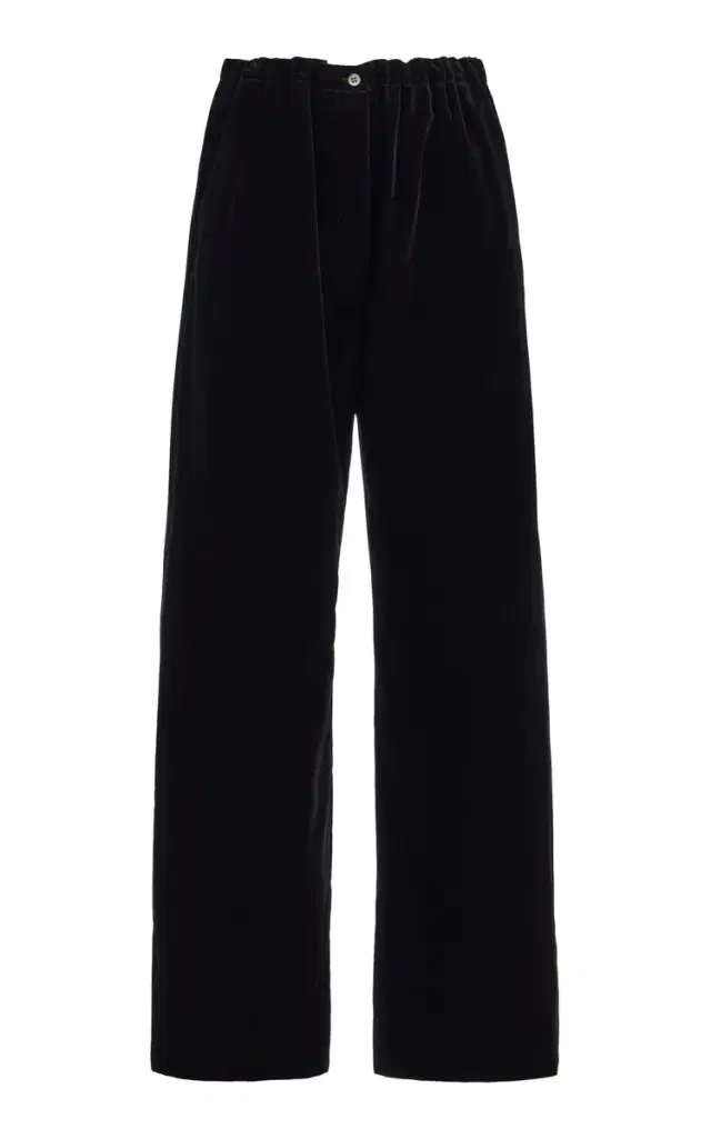Drawstring Velvet Pant