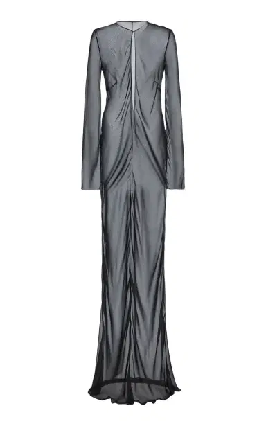 COLLEEN ALLEN Keyhole Silk Chiffon Maxi Dress | Thumbnail 3 COLLEEN ALLEN Keyhole Silk Chiffon Maxi Dress | Thumbnail 3