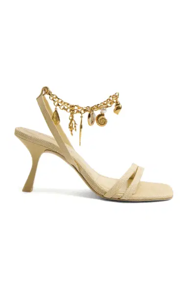 Simkhai Caspian Raffia Strappy Heels | Thumbnail 4 Simkhai Caspian Raffia Strappy Heels | Thumbnail 4