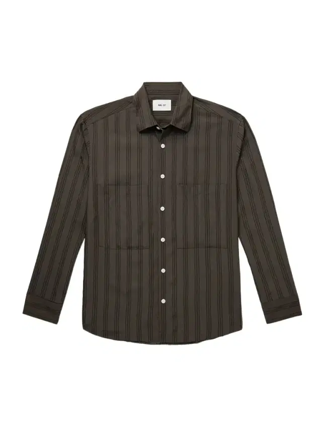 NN07 Freddy 50010 Striped TENCEL™ Modal-Blend Twill Shirt - Men