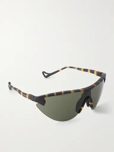 District Vision Yukinori Range Finder D-Frame Tortoiseshell Acetate Wrap-Around Sunglasses - Men | Thumbnail 3