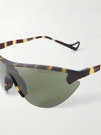 District Vision Yukinori Range Finder D-Frame Tortoiseshell Acetate Wrap-Around Sunglasses - Men | Thumbnail 4