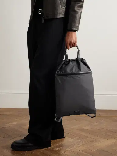John Lobb Leather-Trimmed Shell Shoe Bag - Men | Thumbnail 2 John Lobb Leather-Trimmed Shell Shoe Bag - Men | Thumbnail 2