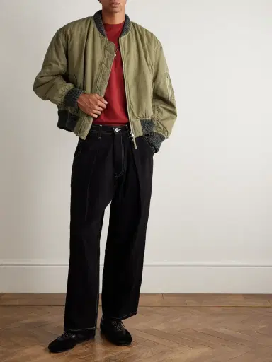 Story Mfg. Reversible Organic Cotton-Canvas Bomber Jacket - Men | Thumbnail 2 Story Mfg. Reversible Organic Cotton-Canvas Bomber Jacket - Men | Thumbnail 2