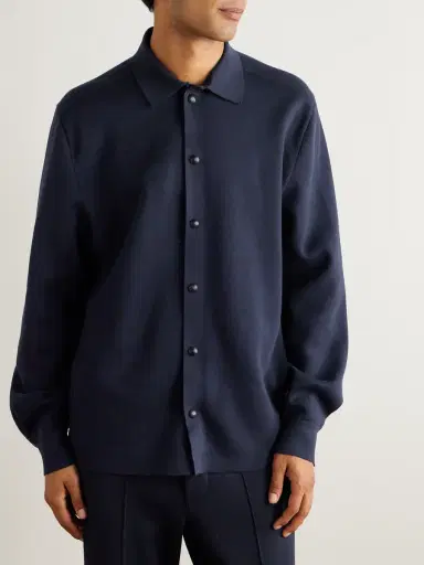 Loro Piana Agapanto Cotton Shirt - Men | Thumbnail 3