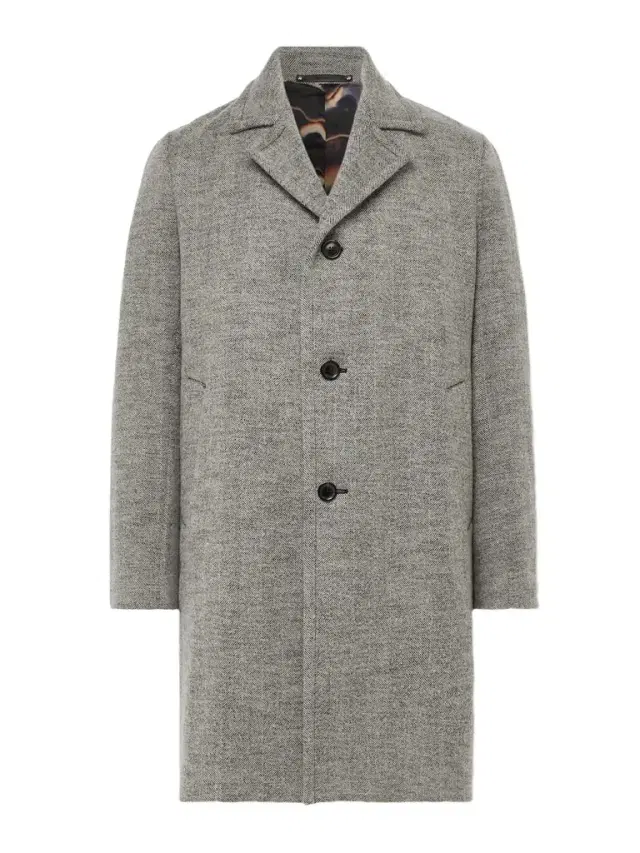Paul Smith Herringbone Wool-Blend Coat - Men