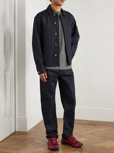 Stone Island STONE ISLAND GHOST Logo-Appliquéd Cotton-Jersey T-Shirt - Men | Thumbnail 2 Stone Island STONE ISLAND GHOST Logo-Appliquéd Cotton-Jersey T-Shirt - Men | Thumbnail 2