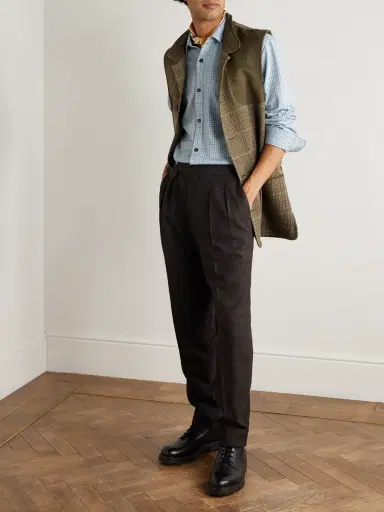 Purdey Checked Cotton and Cashmere-Blend Shirt - Men | Thumbnail 2