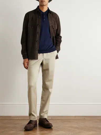 Purdey Wool Polo Shirt - Men | Thumbnail 2 Purdey Wool Polo Shirt - Men | Thumbnail 2