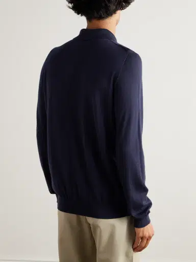 Purdey Wool Polo Shirt - Men | Thumbnail 4 Purdey Wool Polo Shirt - Men | Thumbnail 4