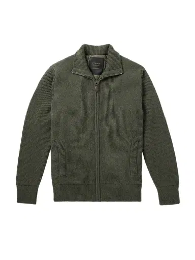 Purdey Orkney Ribbed-Knit Wool Zip-Up Cardigan - Men | Thumbnail 1 Purdey Orkney Ribbed-Knit Wool Zip-Up Cardigan - Men | Thumbnail 1