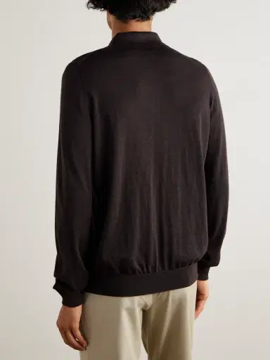Purdey Wool Polo Shirt - Men | Thumbnail 4 Purdey Wool Polo Shirt - Men | Thumbnail 4