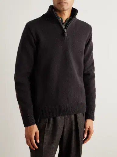 Purdey Hertford Wool Half-Zip Sweater - Men | Thumbnail 3 Purdey Hertford Wool Half-Zip Sweater - Men | Thumbnail 3