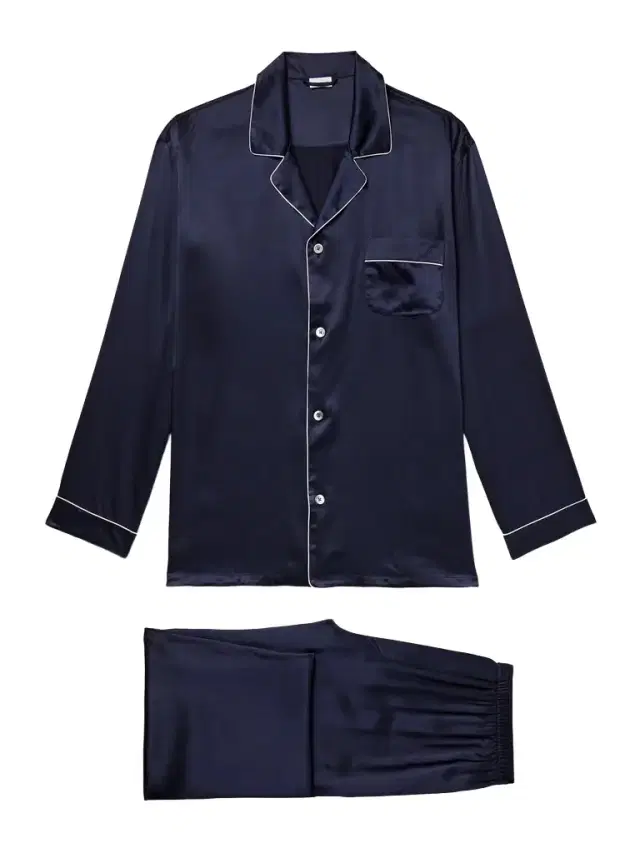Silk-Satin Pyjama Set - Men Silk-Satin Pyjama Set - Men