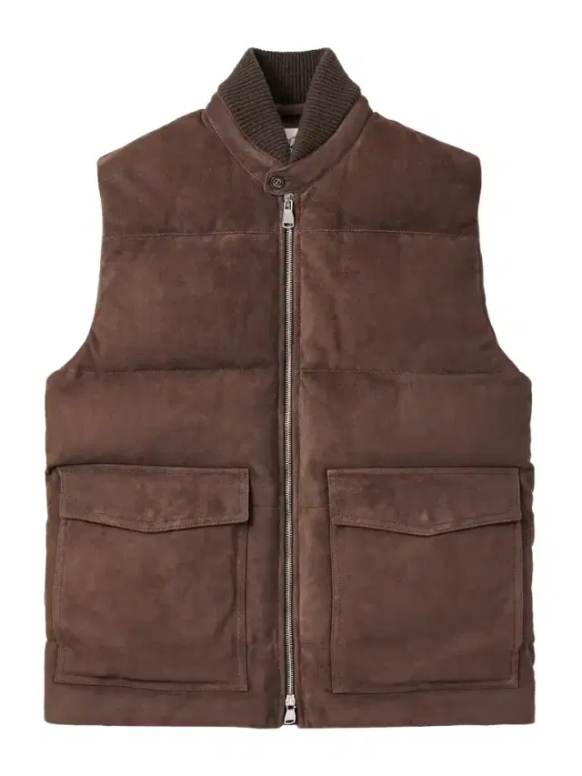 Valstar Locke Wool-Trimmed Quilted Suede Down Gilet - Men