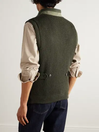 Purdey Padded Herringbone Wool-Blend Gilet - Men | Thumbnail 4 Purdey Padded Herringbone Wool-Blend Gilet - Men | Thumbnail 4