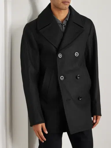 Private White V.C. The Manchester Wool Peacoat - Men | Thumbnail 3 Private White V.C. The Manchester Wool Peacoat - Men | Thumbnail 3