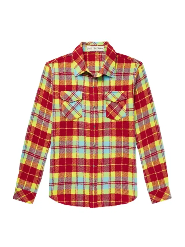 Checked Cashmere Shirt - Men