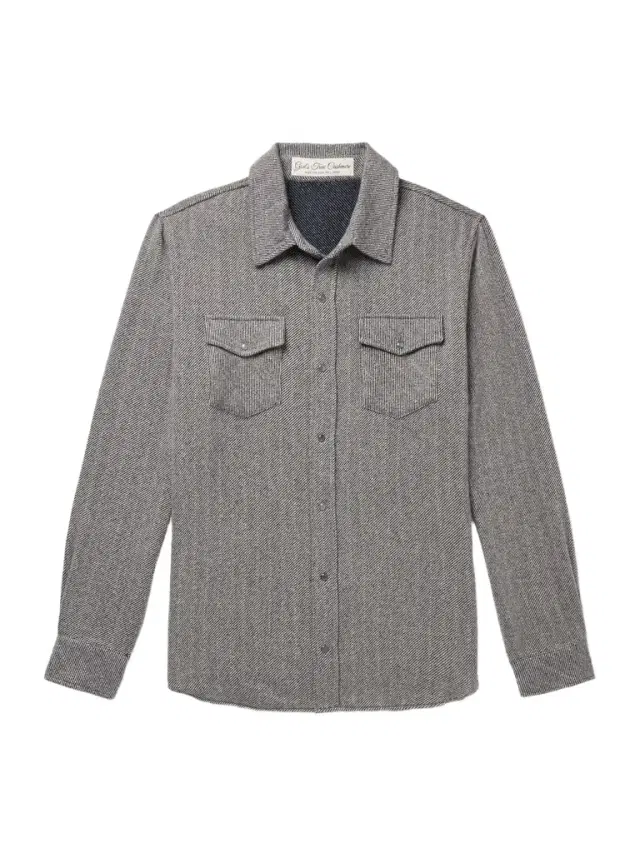 Striped Cashmere Shirt - Men