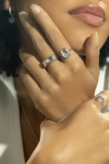MORITZ GLIK Diamond Dalila Cigar Band Ring | Thumbnail 2 MORITZ GLIK Diamond Dalila Cigar Band Ring | Thumbnail 2