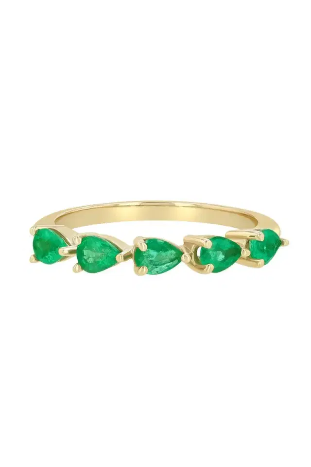 ZOE CHICCO Emerald Band Ring