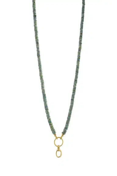 MONICA RICH KOSANN Green Sapphire Design Your Own Charm Chain Necklace | Thumbnail 1
