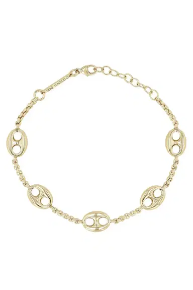 Zoë Chicco Large 5 Mariner Link Station Box Chain Bracelet | Thumbnail 3
