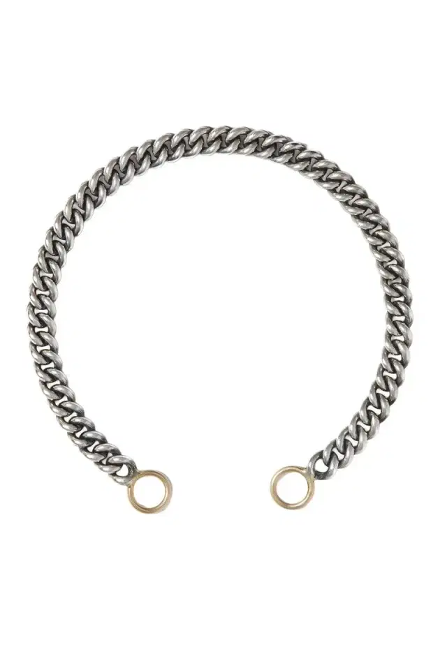 Marla Aaron Mixed Metal Heavy Curb Chain Bracelet