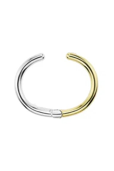 Marla Aaron Mixed Metal Hinged Cuffling Bracelet | Thumbnail 1 Marla Aaron Mixed Metal Hinged Cuffling Bracelet | Thumbnail 1