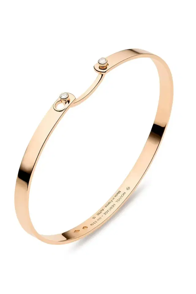 NOUVEL HERITAGE Monday Morning Mood Bangle Bracelet - Rose Gold