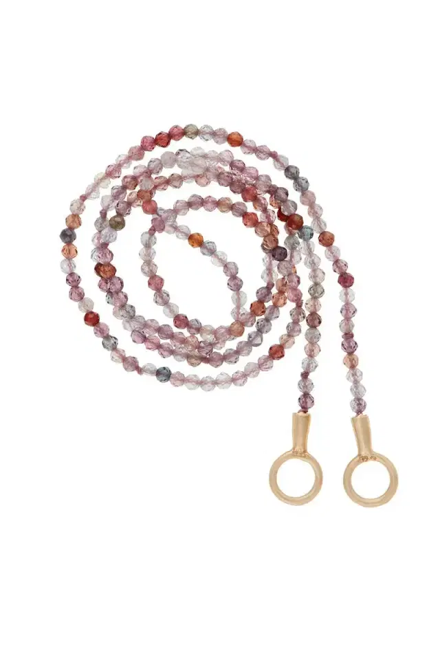 Marla Aaron Pink Spinel Itty Bitty Strand Necklace