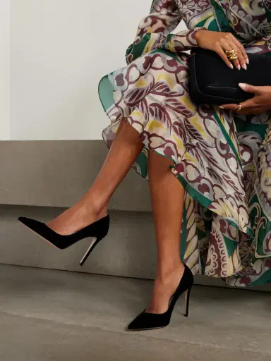 Gianvito Rossi Gianvito 105 Velvet Pumps | Thumbnail 2